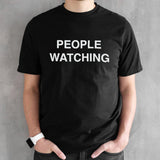 Dominic Fike wearing people watching shirts