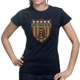 Don't Tread On Me (Shield) Ladies T-shirt Style001
