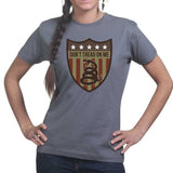 Don't Tread On Me (Shield) Ladies T-shirt Style001
