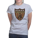 Don't Tread On Me (Shield) Ladies T-shirt Style001
