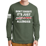 Don't Shoot Coronavirus Long Sleeve T-shirt Style001