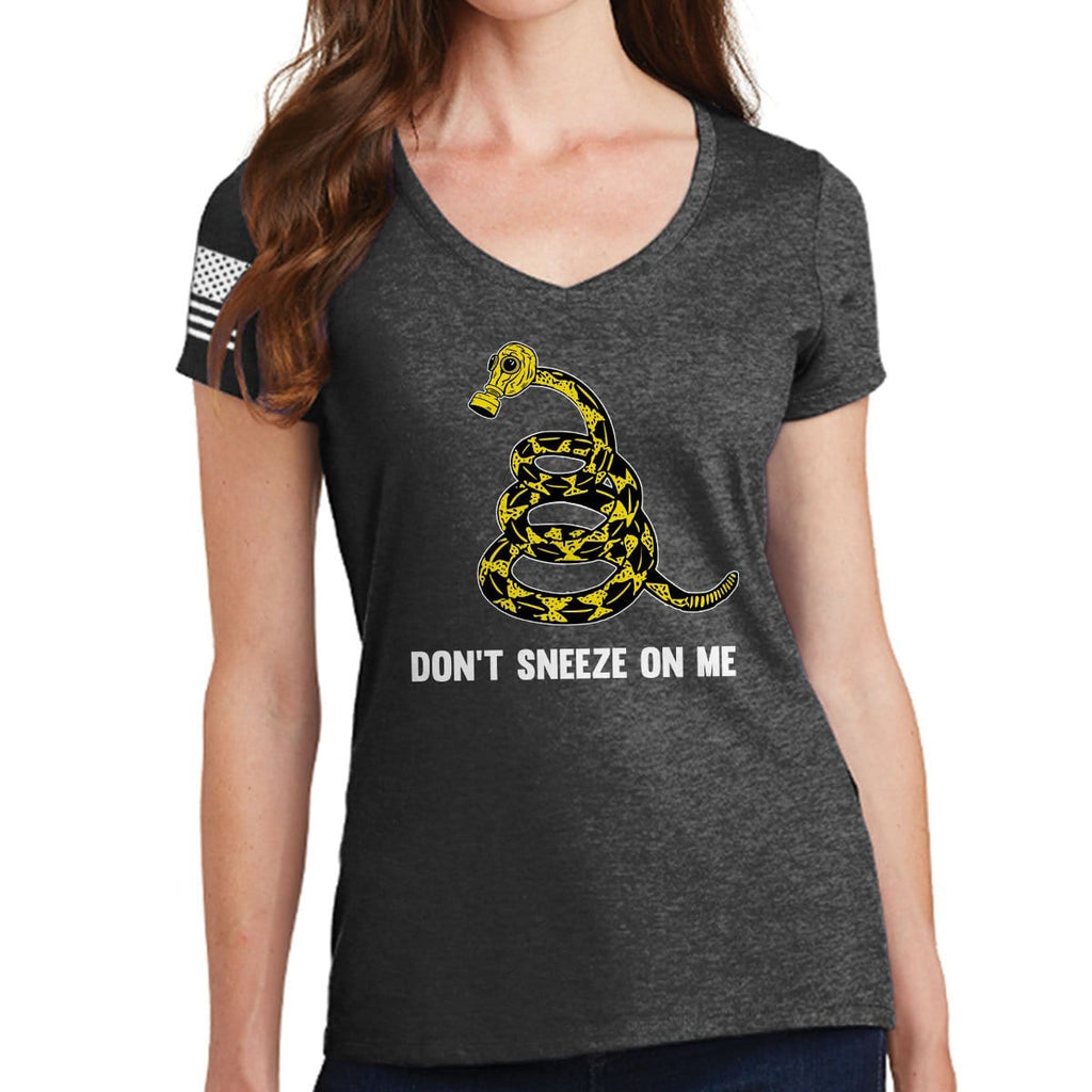 Ladies Don't Sneeze On Me V-Neck T-shirt Style001