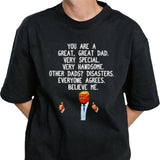 Donald Trump Fatherâ€™s Day Gag Conservative Dad 2024 T-Shirt