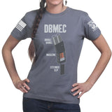 Ladies Double Barrel Magazine Extended Clip T-shirt
