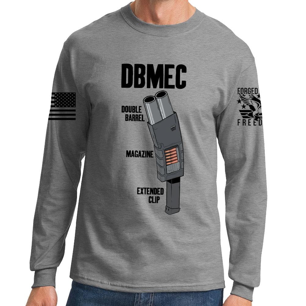 Double Barrel Magazine Extended Clip Long Sleeve T-shirt