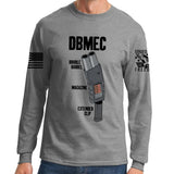 Double Barrel Magazine Extended Clip Long Sleeve T-shirt
