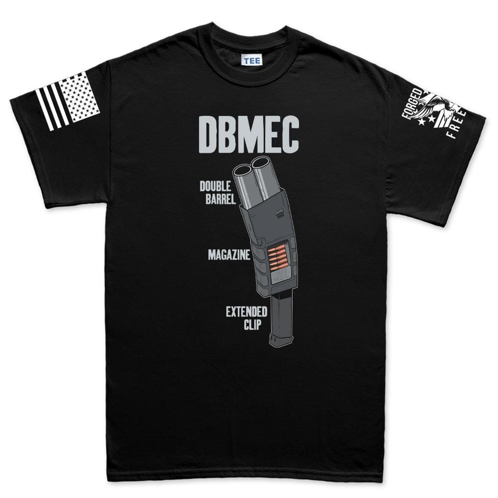 Men's Double Barrel Magazine Extended Clip T-shirt Style001