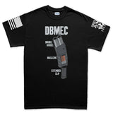 Men's Double Barrel Magazine Extended Clip T-shirt Style001