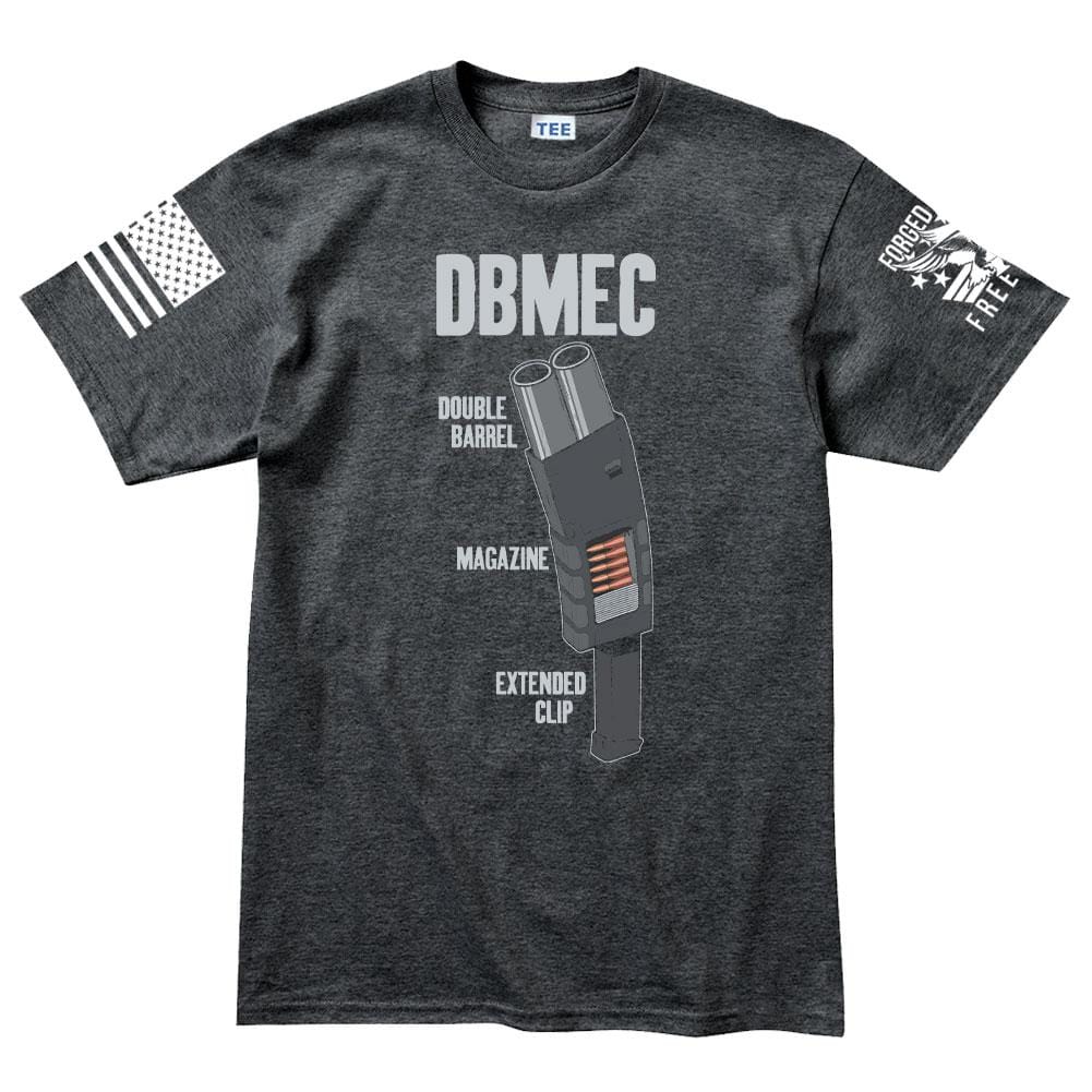 Men's Double Barrel Magazine Extended Clip T-shirt Style001