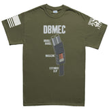 Men's Double Barrel Magazine Extended Clip T-shirt Style001