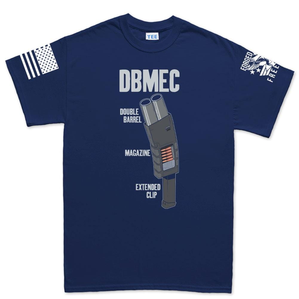 Men's Double Barrel Magazine Extended Clip T-shirt Style001