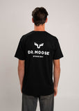 Dr. Moose Antlers Black T-Shirt
