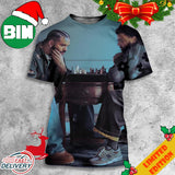 Drake And J Cole Jodeci Freestyle Song by Drake But Messi And Ronaldo Playing Chess Style 3D T-Shirts