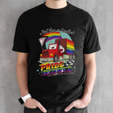 Drawfee Just Keep On Truckinâ€™ Pride Rights T-shirt