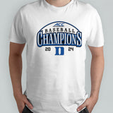 Duke Baseball 2024 ACC Conference Tournament Champions Curveball Break shirt