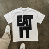 WEIRD AL 'EAT IT' HEAVYWEIGHT WHITE T-SHIRT