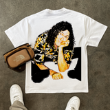 WEIRD AL 'EAT IT' HEAVYWEIGHT WHITE T-SHIRT