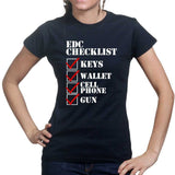 EDC Checklist Ladies T-shirt Style001