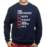 EDC Checklist Sweatshirt Style001