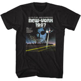 Escape From New York - French Poster Image - American Classics - Solid Black Adult Short Sleeve T-Shirt