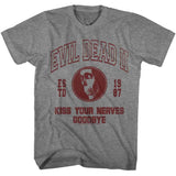 Evil Dead - Collegiate - American Classics - Graphite Heather Adult Short Sleeve T-Shirt