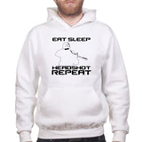 Eat Sleep Head shot Repeat Mens Hoodie