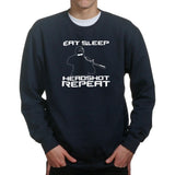 Eat Sleep Head shot Repeat Mens Sweatshirt