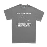 Eat Sleep Headshot Repeat Mens T-shirt Style001