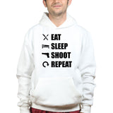 Eat Sleep Shoot Repeat Hoodie