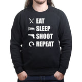 Eat Sleep Shoot Repeat Sweatshirt