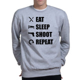 Eat Sleep Shoot Repeat Sweatshirt