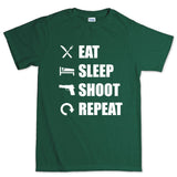 Eat Sleep Shoot Repeat Men's T-shirt