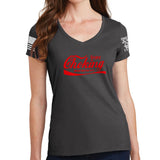 Ladies Enjoy Choking V-Neck T-shirt Style001