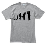 Evolution of Dad Men's T-shirt Style001