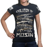 Evolution of Mosin Ladies T-shirt Style001