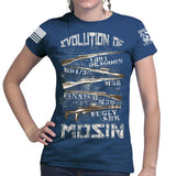 Evolution of Mosin Ladies T-shirt