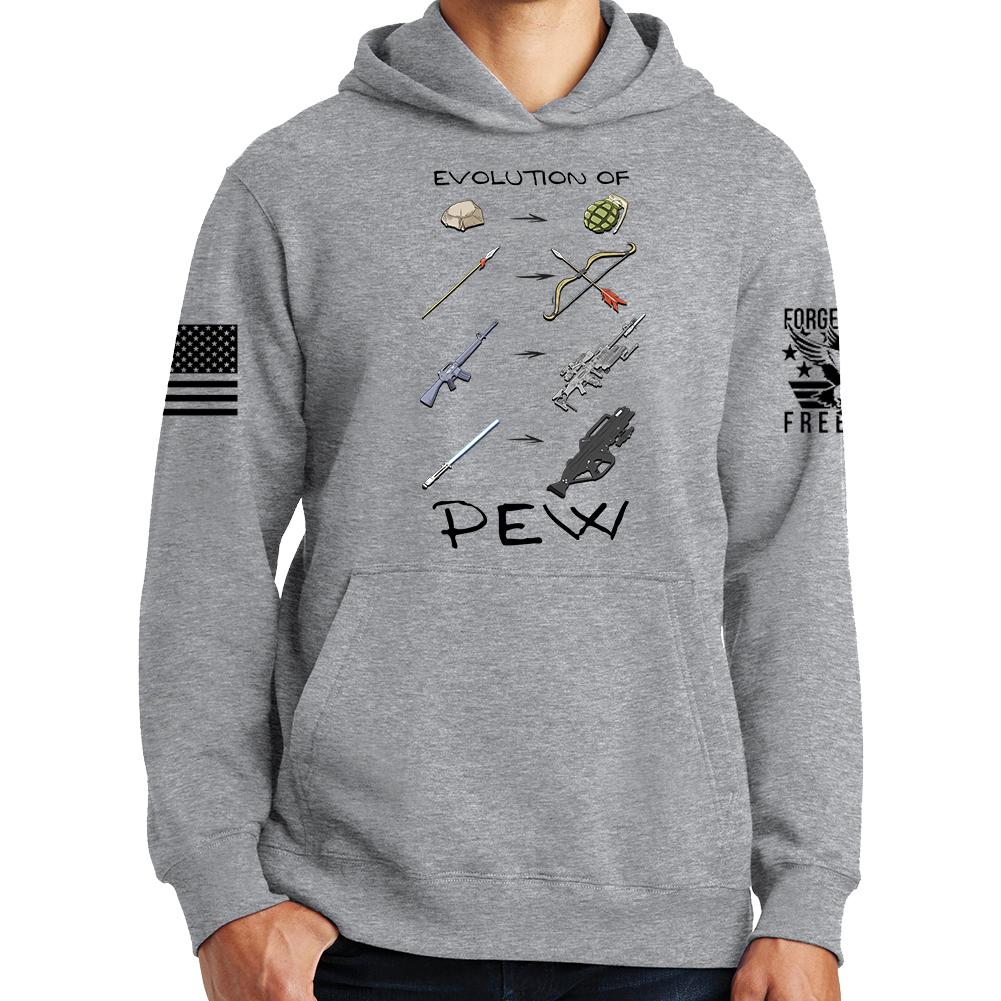 Evolution of Pew Hoodie Style001