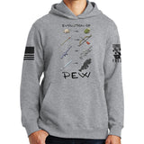 Evolution of Pew Hoodie Style001