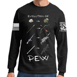 Evolution of Pew Long Sleeve T-shirt Style001