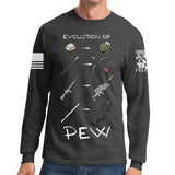 Evolution of Pew Long Sleeve T-shirt Style001