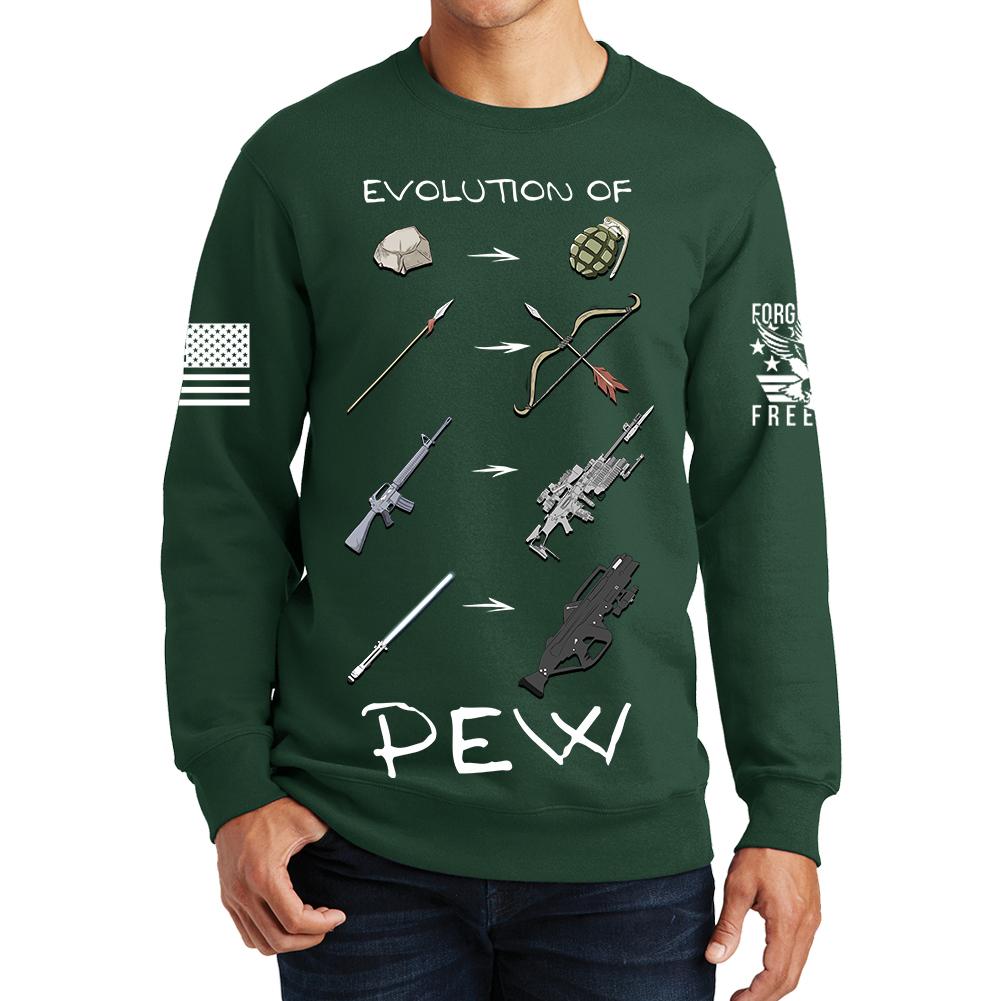 Evolution of Pew Sweatshirt