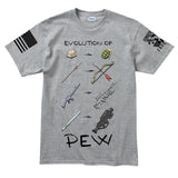Evolution of Pew Men's T-shirt Style001