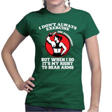 Exercise Your Right To Bear Arms Ladies T-shirt Style001