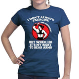 Exercise Your Right To Bear Arms Ladies T-shirt Style001