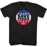 Ferris Beuller's Day Off - Save Ferris Button - Short Sleeve - Adult - T-Shirt