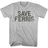 Ferris Beuller's Day Off - Save Ferris Penant 2 - Short Sleeve - Heather - Adult - T-Shirt