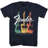 Fender - Electric Instruments - American Classics - Solid Blue Adult Short Sleeve T-Shirt