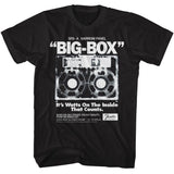 Fender - Big Box - American Classics - Solid Black Adult Short Sleeve T-Shirt