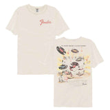 Fender - 70s Record Poster - American Classics - Solid Beige Adult Short Sleeve Comfort Color T-Shirt