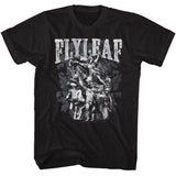 Fly Leaf - Statues - American Classics - Solid Black Adult Short Sleeve T-Shirt